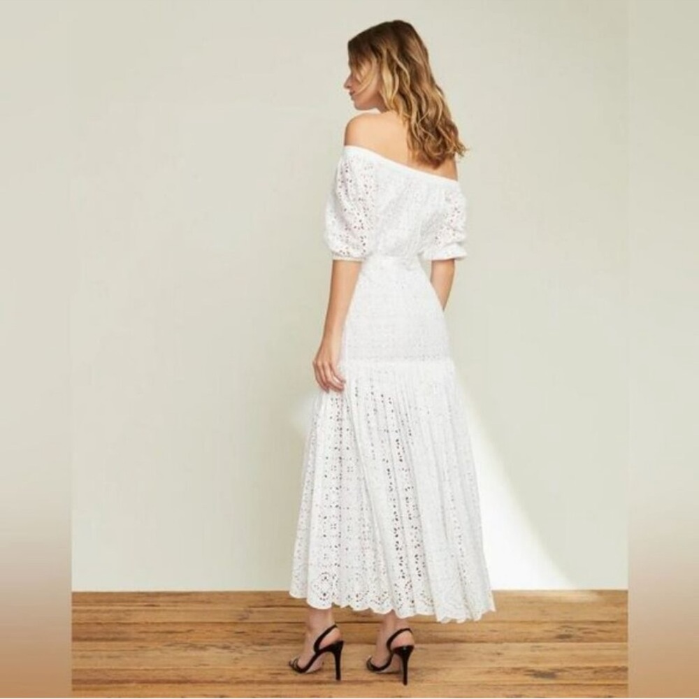 Veronica Beard Green Eyelet Dress
